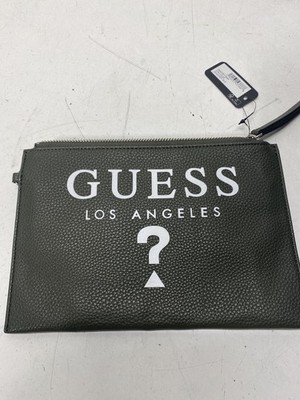 Guess Olive Green Izzy SLG Wristlet Clutch Bag NWT
