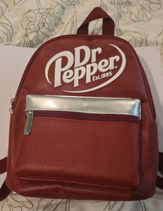 Dr Pepper Mini Backpack New Red Faux Leather Soda Brand Backpack Collectible Dr Pepper Backpack | eBay main image 3