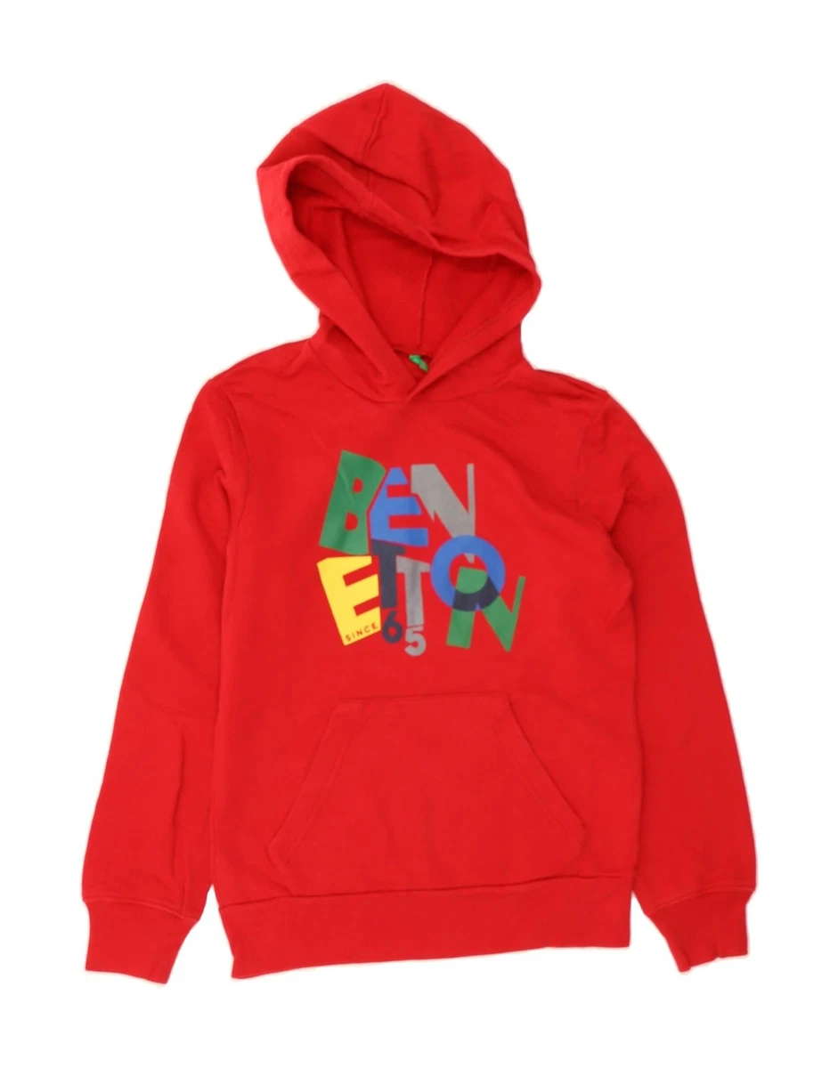 Übergroßes Sweatshirt mit Kapuze - Dunkelgrau Benetton