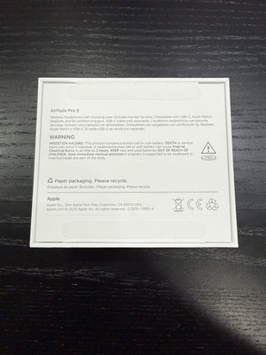 Original Apple AirPods Pro 3rd Gen Box (No Charging Case Or Pods
