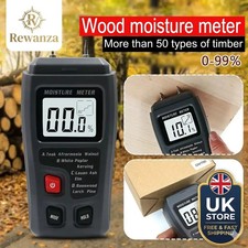 Digital Moisture Detector Damp Meter Wood Brick Screed,Wallpaper Caravan-Tester