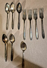 VINTAGE 10 PIECE COMMUNITY PLATE, AND 1 TUDOR PLATE ONEIDA COMMUNITY PLATE SPOON — photo 1