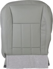 Driver Bottom Seat Cover for Dodge Ram 06-09 1500 2500 3500 Laramie Gray Leather