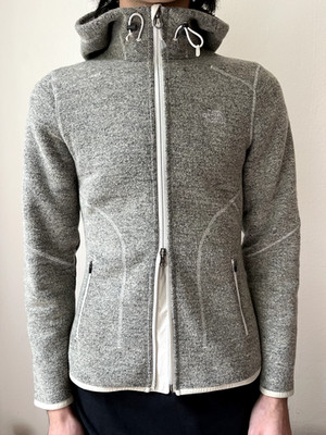 THE NORTH FACE knitted hooded zip up jacket - size M