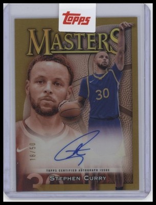 Stephen Curry Masters Auto Gold Refractor Finest 2024-25 #MA-SC #/50