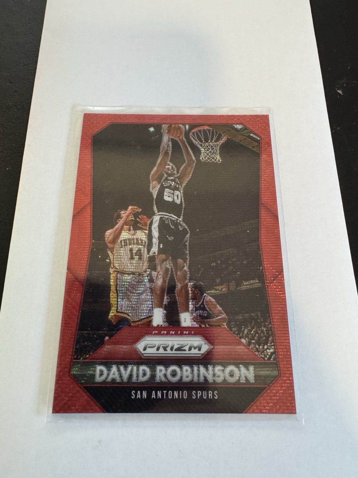 David Robinson 2015-16 Panini Red Wave Prizm #'d 134/350 San Antonio Spurs