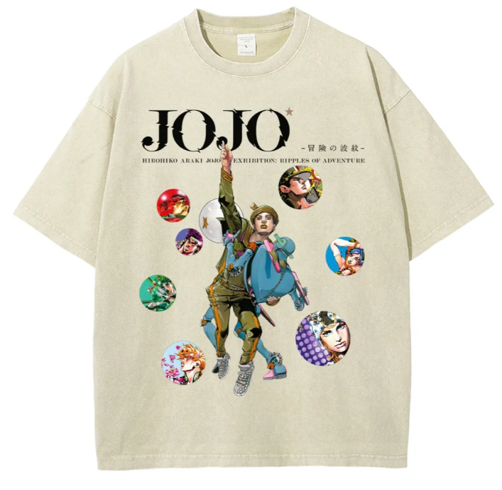 JoJo's Bizarre Adventure Araki Ripples of Adventure Graphic T