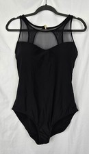 Swimsuits For All Plus Size Mesh High Neck One Piece Swimsuit Women's sz 16