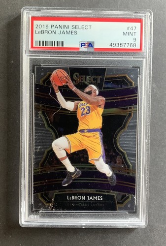 Lebron James 2019 Panini Select #47 Mint PSA 9 LA Lakers Goat
