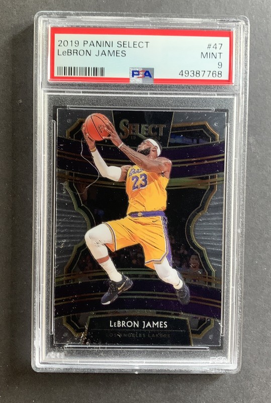 Lebron James 2019 Panini Select #47 Mint PSA 9 LA Lakers Goat