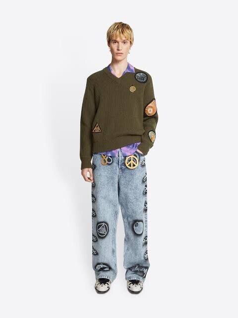 特別セール品】 Stussy x Dries Van Noten Hand-Stencilled Gジャン