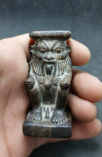 Rare Ancient Egyptian Bes Statue Pharaonic Antiques Unique BC Antique