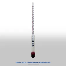 Homebrew Triple Scale Hydrometer Mustimeter