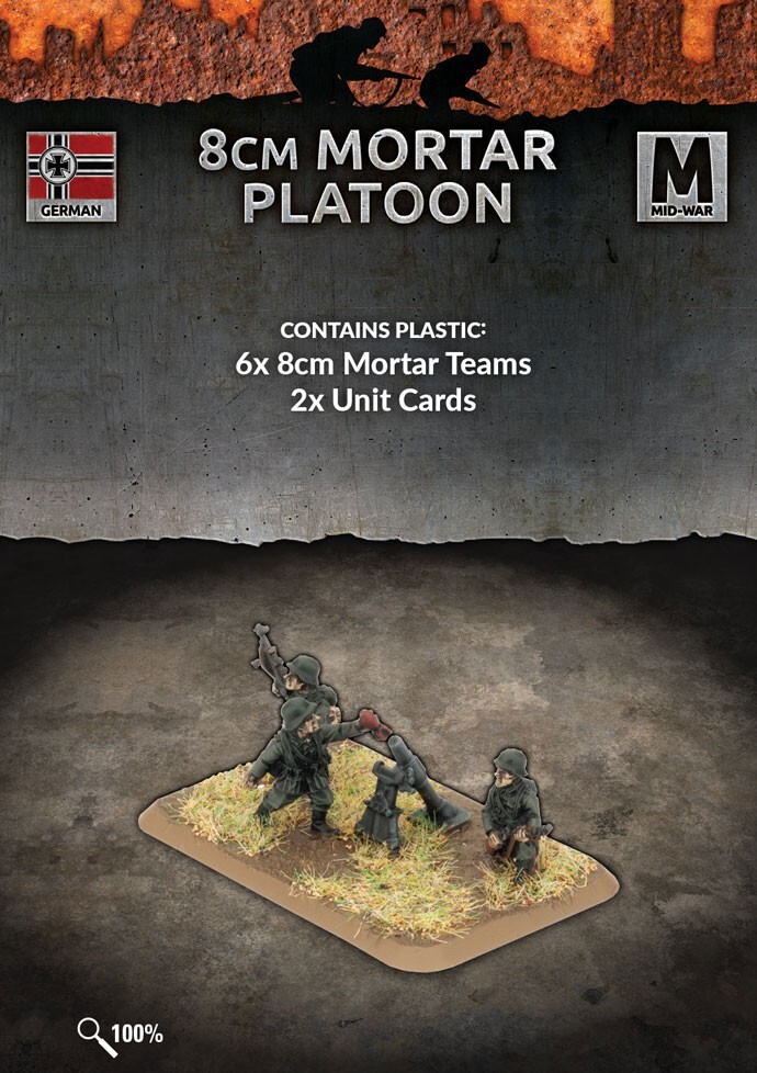 German 8cm Mortar Platoon - Mid-War - Brand New - Flames of War