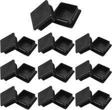 20 Pack 2" Square Tubing Plug End Caps,Tubing Post End Cap, 50mm x 50mm Black