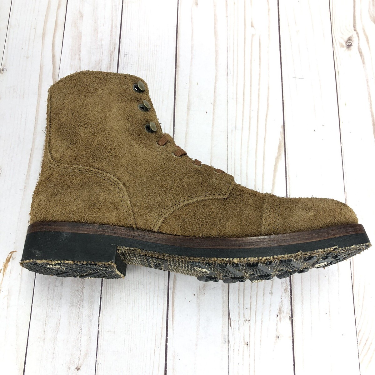 Polo Country by Ralph Lauren Men\'s Enville 100% Leather Boots Size 11 D Polo Country Ralph Lauren Enville Combat Boots Brown Suede  main image 2