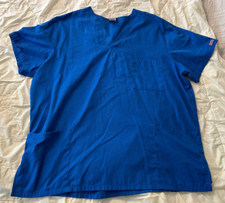 SCRUBS BLUE AUTHENTIC CHEROKEE WORKWEAR SIZE XL NURSE DOCTOR TOPS