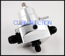 gNew Silver high pressure fuel regulator w/ boost -8AN 8/8/6 Pressure Regulator 