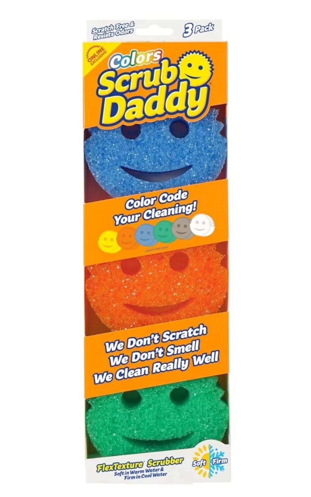 Scrub Daddy - Dish Scrubber + Non-Scratch Cleaning Sponges Kitche...