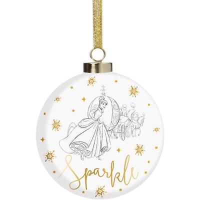 Disney 90Mm Weihnachtskugel Baumdekoration Cinderella