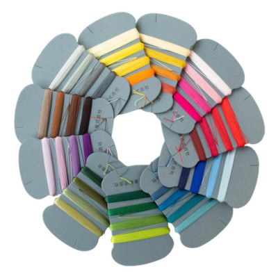 Kinkame 16 / 40m Silk Sewing Thread [ 11 Color Cards ]