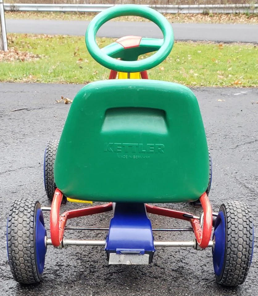 Raro Kettler Original Kettcar Alemania Coche a Pedales Amarillo Rojo Azul Verde De Colección  Foto 4 de 4