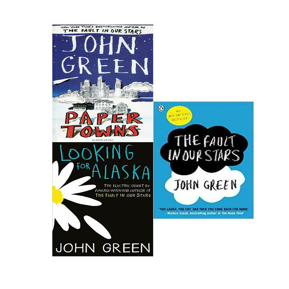Paper Towns,Looking For Alaska,The Fault in Our Stars 3 Books Collection Set NEW