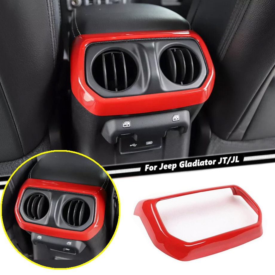 For 2018-2025 Jeep Gladiator JT/JL ABS Red Rear Air Vent Outlet