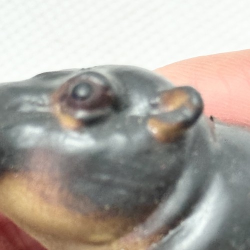 Vintage AAA Hippopotamus Hard Rubber Animal Figure Collectible Hippo Toy - Picture 22 of 24