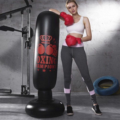 Inflatable Punch Punching Bag Tower Boxing Workout Training Gym Sports
