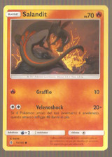 CARTA CARD Pokèmon POKEMON TM Sole e Luna Salandit base ps 70 15/145