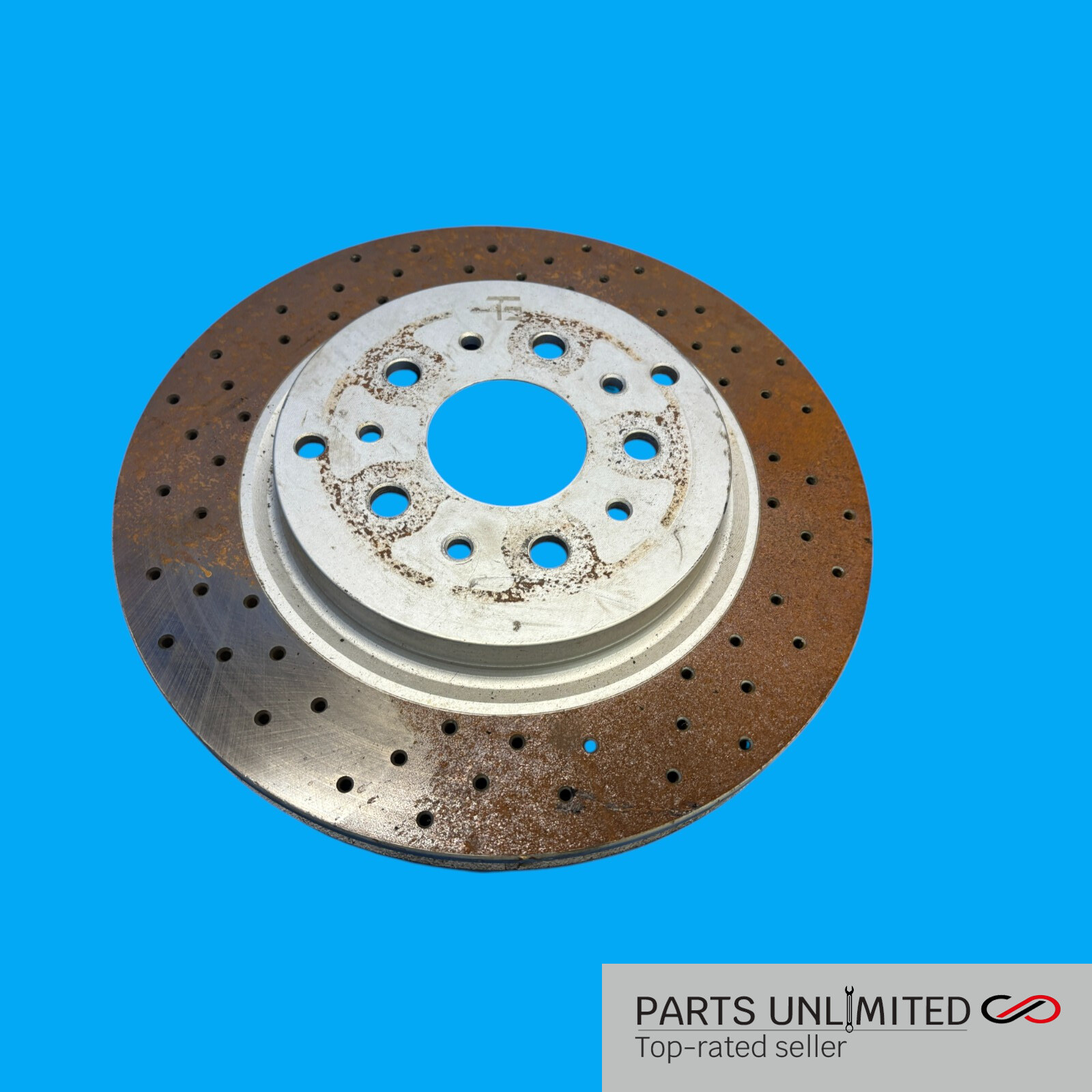 03-12 Maserati Quattroporte M139 OEM REAR cross drilled disc brake rotors x2