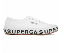 SUPERGA COTW Limited Edition Outsole Lettering Logo Sneaker Shoe White Size 6.5