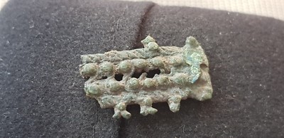 Schöner seltener Wikinger Ornament Teil schönes Detail gefunden in England 1970er Jahre L54q