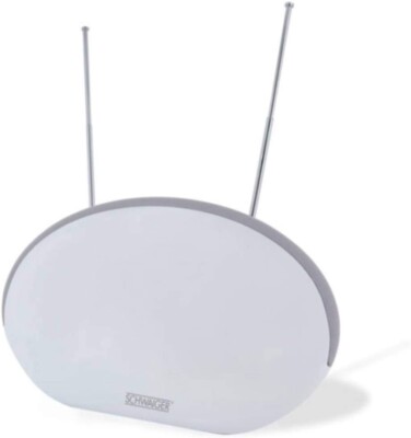Aktive DVB-T2 DVB-T HD DAB+ Flachantenne Zimmerantenne 36 dB Schwaiger ZA200