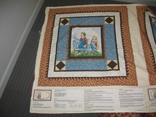 2 Thimbleberries Fabric Sampler Wall hanging Panels to quilt 2 boys in a boat