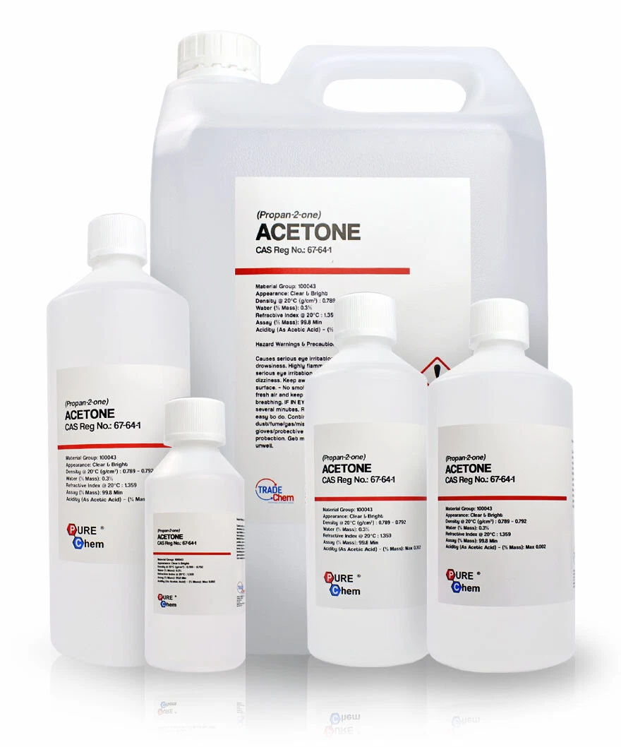 Acetone Pure Acrylic Nail Remover Nail Polish Remover 99.8 500ml 20L