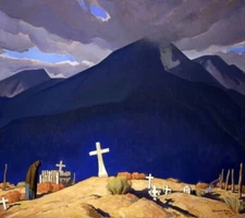Campo Santo Cemetery Art Print – Maynard Dixon – American Southwest 1931