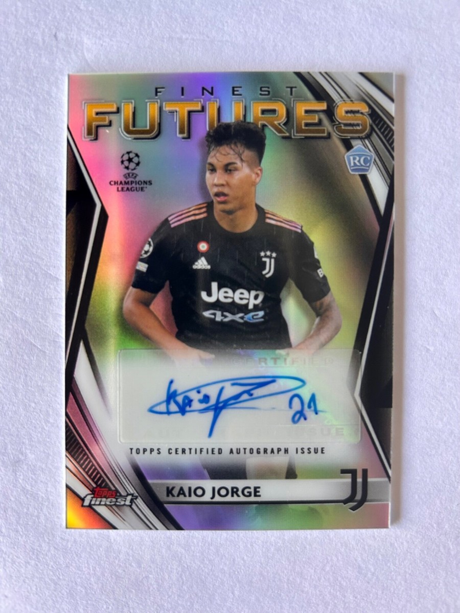 2021-22 Topps Finest UEFA Kaio Jorge Futures Rookie Autograph SP