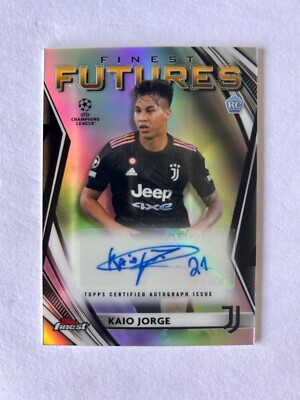 TOOPS CHROME RC KAIO JORGE 5枚限定！ 2021-22 Topps Finest UEFA Kaio Jorge Futures Rookie Autograph SP