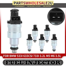 6pcs Fuel Injector for BMW 533i 1983-1984 633CSi 733i 1982-1984 3.2L M5 M6 3.5L