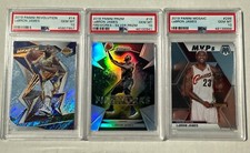 2018-2019 Lebron James Lot PSA 10 Silver Prizm Fireworks Revolution MVP
