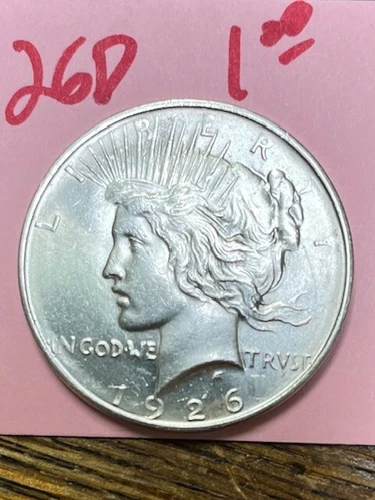 1926 D Peace Dollar Choice Brilliant Uncirculated