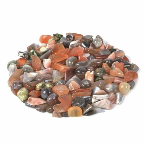 100g Gemstone Polished Chips Crushed Tumbled Stone Crystal Healing Embellishment - Afbeelding 57 van 364