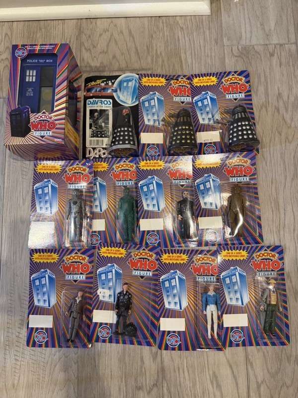 Doctor Who Dapol Action Figures And Tardis Lot 1987