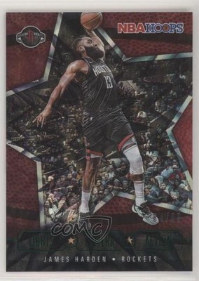 2020 NBA Hoops Lights Camera Action Green Explosion 84/89 James Harden #21 0f67