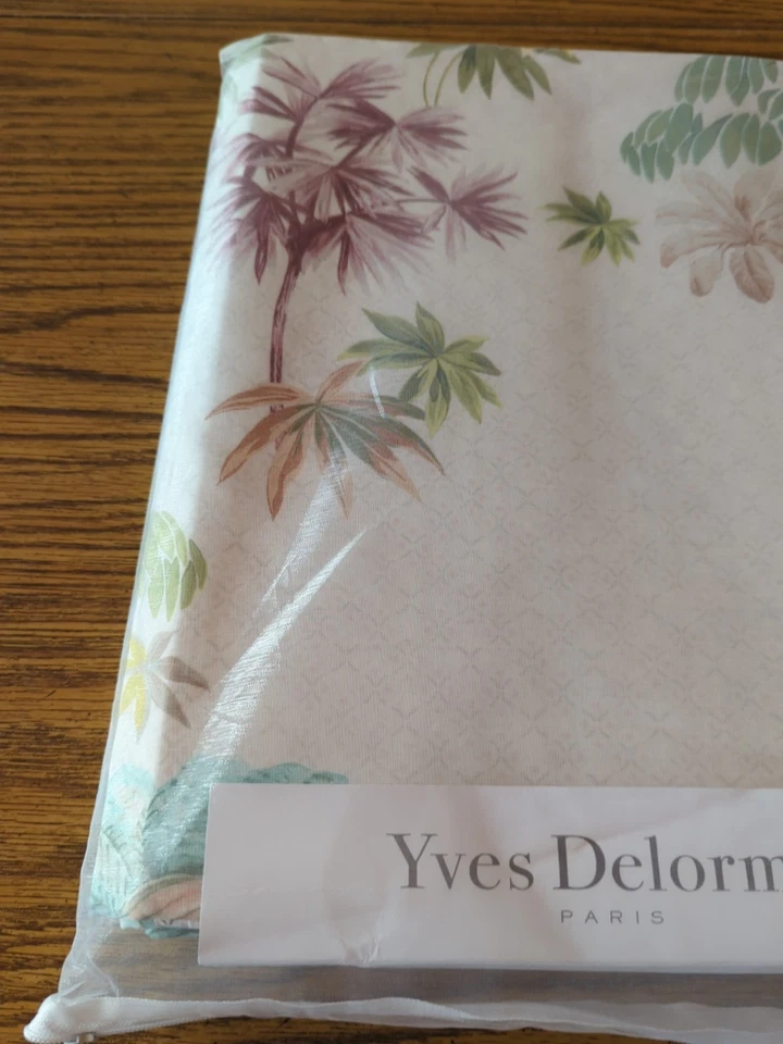 NWT Yves Delorme Paris LAOS 100% Organic Cotton Queen Duvet Cover Floral France - Image 2 of 4