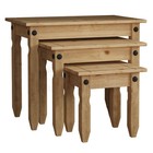 Wooden Nested Nesting Nest of Tables Set of 2 3 Coffee Side Table Living Room