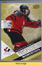 2021 Team Canada Juniors Prospectus Momentous Francesco Pinelli #PM-3 READ 0qr0