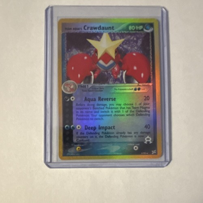 #ad #ad Pokémon Team Aqua#x27;s Crawdaunt 80 HP Rare Team Magma vs Aqua 2 95 Holo $7.00